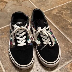 Vans Black and Multicolor shoes women’s size 7.5